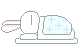 sleeping rabbit gif